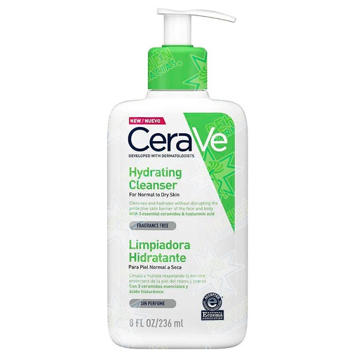[3337875597180] CeraVe Limpiador Hidratante Piel Normal a Seca 236 mL
