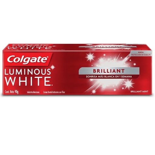 [7891024123027] Colgate Luminous White Brilliant Pasta de Dientes 90 g