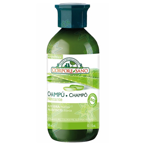 [8414002087785] Corpore Sano BIO Hidratante Aloe Vera Malvavisco Shampoo 300 mL 