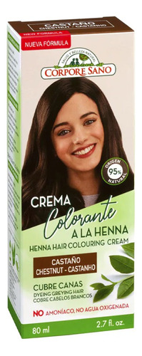 Corpore Sano Tintura Castaño en Crema Henna 80 mL