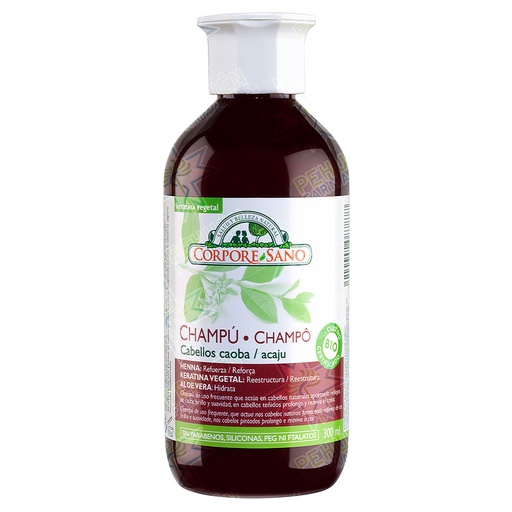 [8414002087877] Corpore Sano Henna-Keratina Cabellos Caoba Shampoo 300 mL 