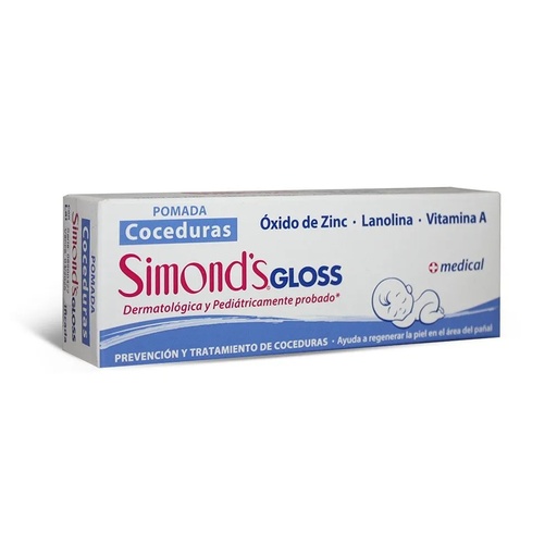 [7804945002906] Simond's Gloss Pomada Coceduras Vitamina A y D 30 g Durandin