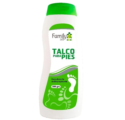 [7808718200650] Family Set Talco Desodorante para Pies 200 g Femsa