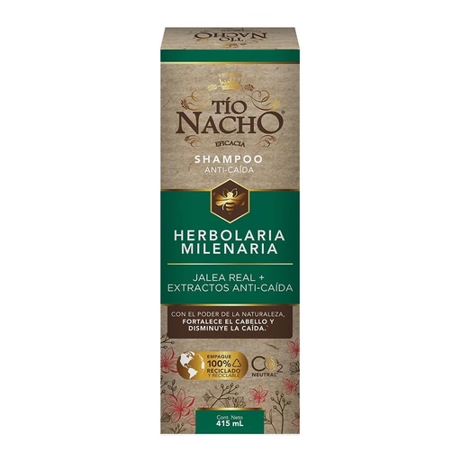 [650240015670] Tío Nacho Fortalecimiento Capilar Shampoo Herbolaria Natural 415 mL Genomma Lab