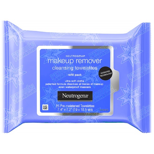 [070501051054] Neutrogena Makeup Remover 25 Toallitas Desmaquillantes Johnson & Johnson