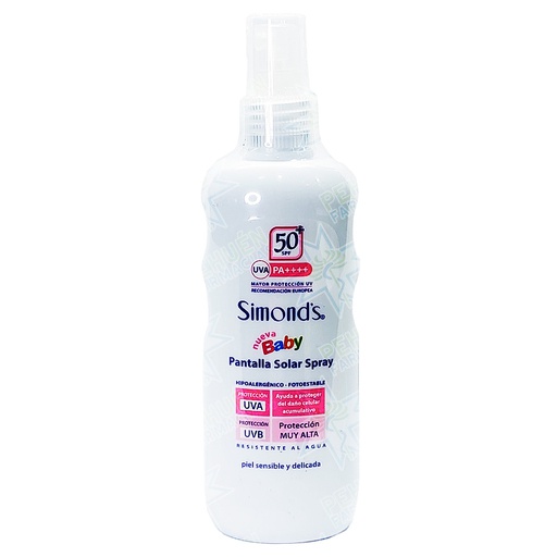 [7804945015982] Simond's Baby FPS 50+ Pantalla Solar Spray 190 mL Durandin