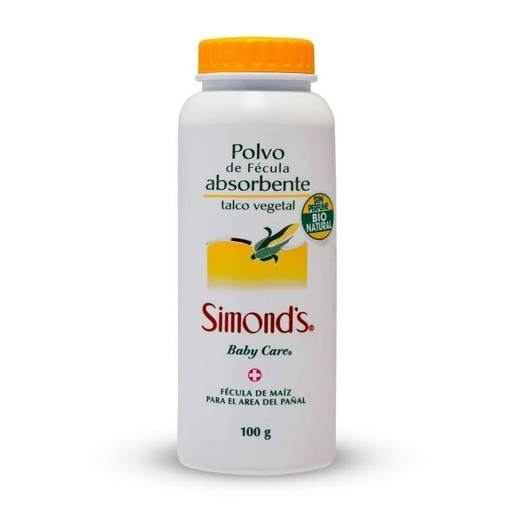 [7804945001268] Simond's Talco de Polvo de Fécula 100 g Durandin