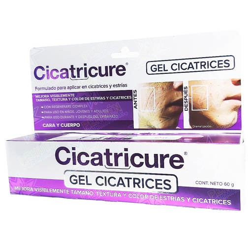 [650240001864] Cicatricure Gel Hidratante Cicatrices y Estrías 60 g Genomma Lab