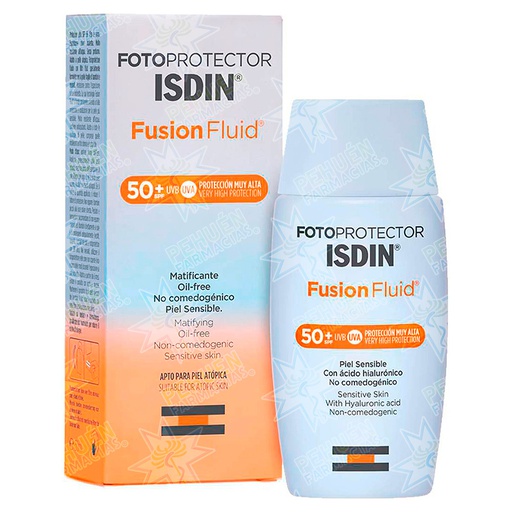 [8470001525369] Fotoprotector Fusion Fluid FPS 50+ Bloqueador Facial 50 mL Isdin