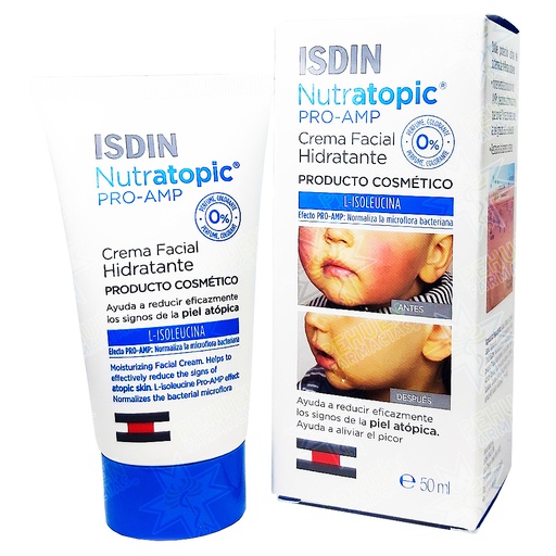 [8470001547927] Nutratopic Pro-Amp Crema Facial Piel Atópica 50 mL Isdin
