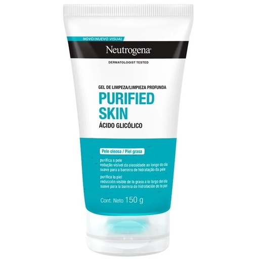 [7891010245214] Neutrogena Purified Skin Gel Facial Limpieza Profunda 150 g Johnson & Johnson