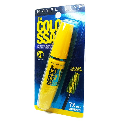 [041554197044] Maybelline The Colossal Negro Waterproof Mascara de Pestañas 8 mL