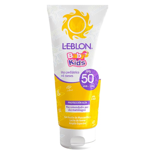 [7800004004324] Leblon Baby & Kids FPS 50 Bloqueador Infantil Resistente al Agua 190 g Maver