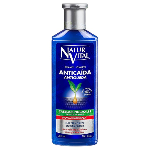 [8414002079001] Naturvital Anticaída Cabellos Normales Shampoo 300 mL 