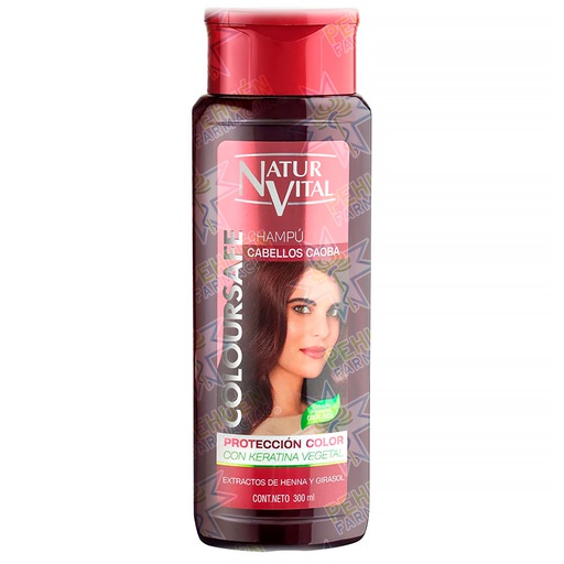 [8414002740376] Naturvital Coloursafe Caobas Shampoo Henna 300 mL