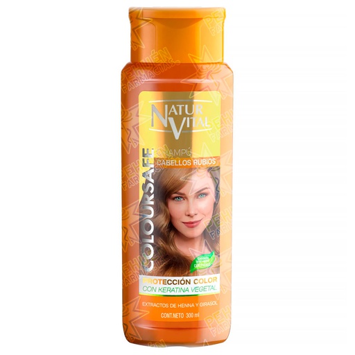 [8414002740147] Naturvital Coloursafe Rubios Shampoo Henna 300 mL