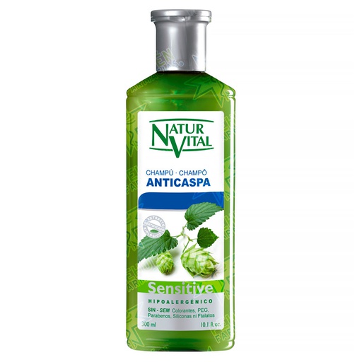 [8414002072927] Naturvital Sensitive Anticaspa Lúpulo Shampoo 300 mL 