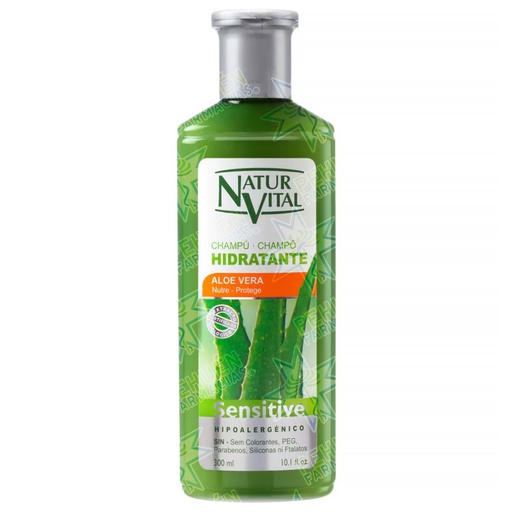 [8414002072910] Naturvital Sensitive Hidratante Aloe Vera Shampoo 300 mL 