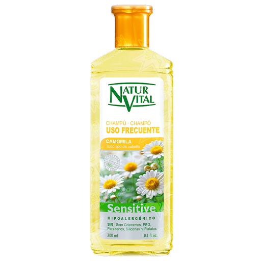 [8414002073474] Naturvital Sensitive Uso Frecuente Camomilla Shampoo 300 mL 