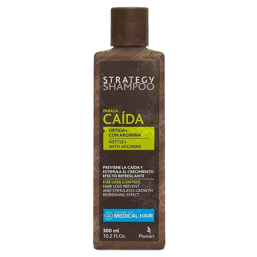 [7791442005977] Strategy Shampoo Anticaída Ortiga Arginina 300 mL Plumari