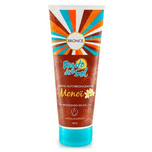 [7804907972346] Rayito de Sol Monoi Crema Autobronceador 190 g Petrizzio