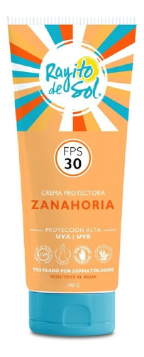 [7804907972315] Rayito de Sol Zanahoria FPS 30 Bloqueador Solar Crema 190 g