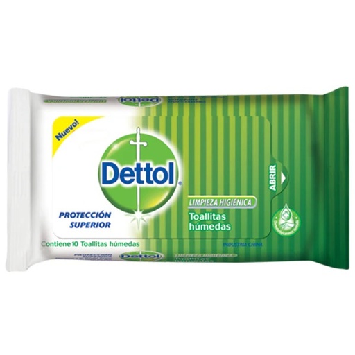 [7805010001589] Dettol 10 Toallitas Desinfectantes Reckitt Benckiser