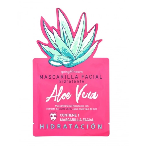 [7805633010906] Spring Natural Aloe Vera Hidratante Mascara Facial 25 g 
