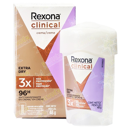 [79400301161] Rexona Clinical Women Extra Dry Antitranspirante Crema Mujer 48 g Unilever