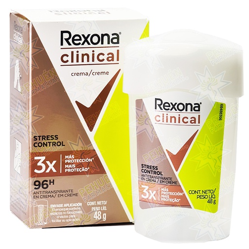 [079400476692] Rexona Clinical Women Stress Control Antitranspirante Crema Mujer 48 g Unilever