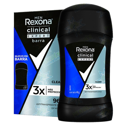[079400052919] Rexona Clinical Men Clean Antitranspirante Crema Hombre 48 g Unilever
