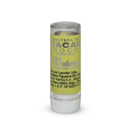 [7800044000676] Manteca de Cacao Coco Barra Labial Valma