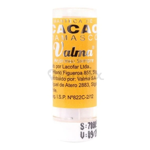 [7800044000690] Manteca de Cacao Damasco Barra Labial Valma