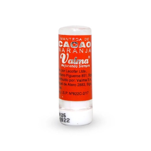 [7800044000256] Manteca de Cacao Naranja Barra Labial Valma