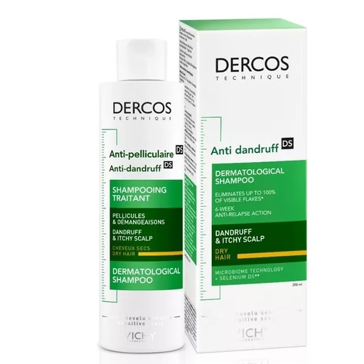 [3337871330262] Dercos 200 mL Shampoo Anticaspa Seca Calmante y Antifúngico Vichy - L'Oréal
