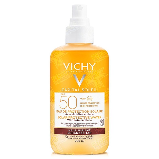 [3337875695152] Capital Soleil Luminosidad Fps 50 Bloqueador Agua Spray 200 mL Vichy
