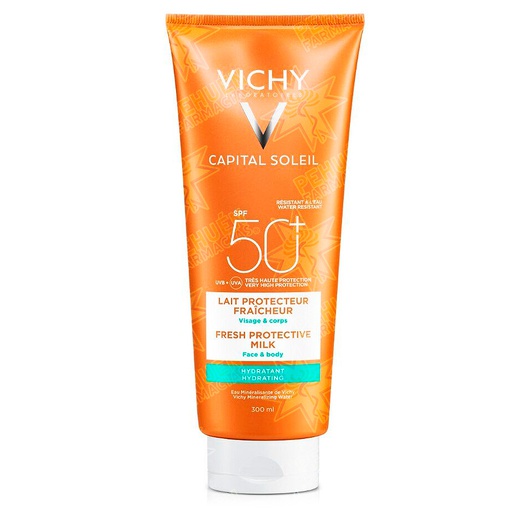 [3337871322694] Capital Soleil Leche Hidratante FPS 50+ Bloqueador Fluido 300 mL Vichy