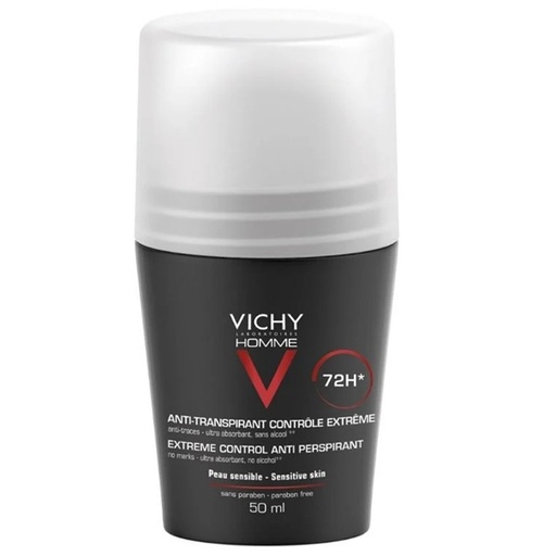 [3337871320362] Vichy Homme Control Extremo Antitranspirante Roll-On Hombre 50 mL 