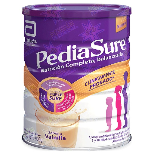[8886451027603] PediaSure Vainilla 900 g Fórmula Crecimiento Apetito Selectivo Niños 1 a 10 Años Abbott