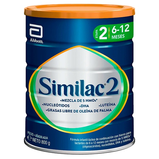 [5099864016604] Similac 2 800 g Fórmula Láctea 6 a 12 Meses Abbott