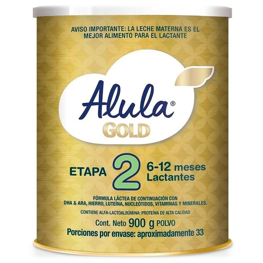 [7502253073372] Alula Gold 2 900 g Fórmula Láctea 6 a 12 Meses (ex Promil) Sanulac - Lactalis