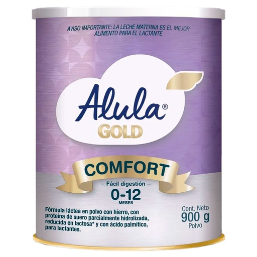 [7503032208763] Alula Gold Comfort 1&2 900 g Fórmula Láctea Fácil Digestión Lactantes 0 a 12 Meses (ex S-26) Sanulac - Lactalis
