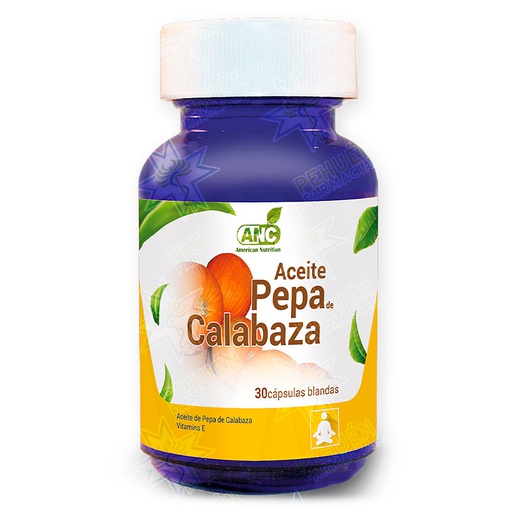 [7805357003901] Aceite de Pepa de Calabaza 30 Cápsulas Blandas Anc Ravepharma