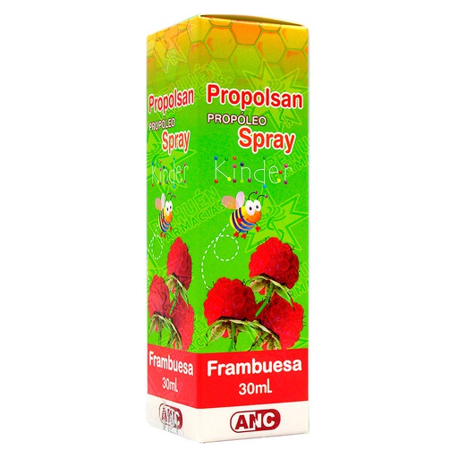 [7805357001365] Propolsan Kinder Frambuesa Propóleo Spray 30 mL Anc Ravepharma