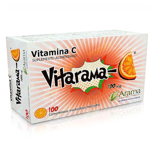 [7803501004460] Vitarama-C 100 mg 100 Comprimidos Masticables Arama