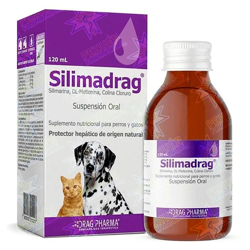 [7800006010217] Silimadrag Gato/Perro Suspensión 120 mL Drag Pharma