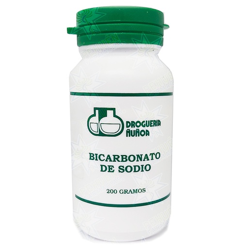 [7805357001112] Bicarbonato de Sodio Pote 200 g Droguería Ñuñoa