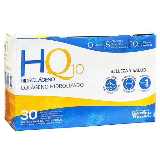 [7800059006519] Hidrolágeno Q10 30 Sobres Garden House