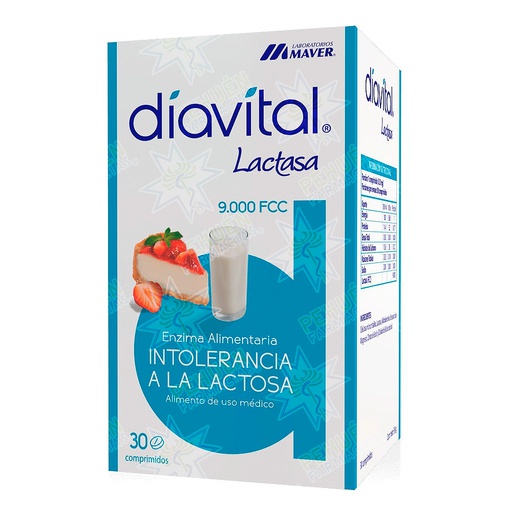 [7800004001514] Diavital Lactasa 30 Comprimidos Maver