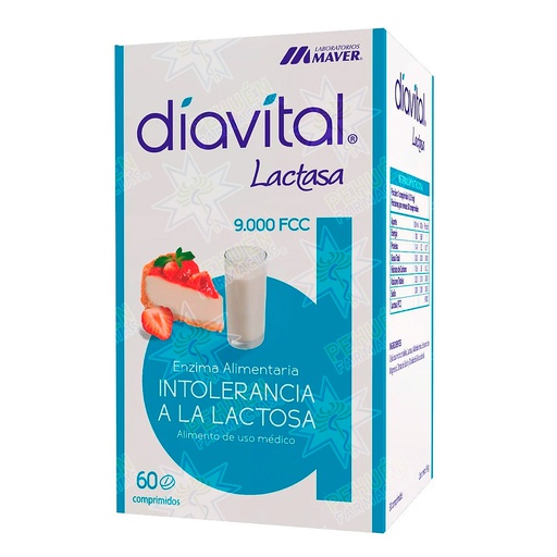 [7800004001507] Diavital Lactasa 60 Comprimidos Maver